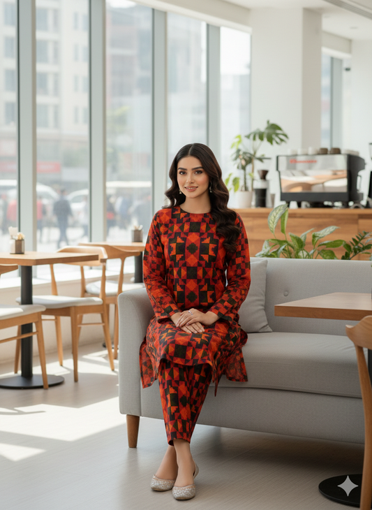 Heer By HarbonStone | 2-Piece Premium Printed Collection - Unstitched