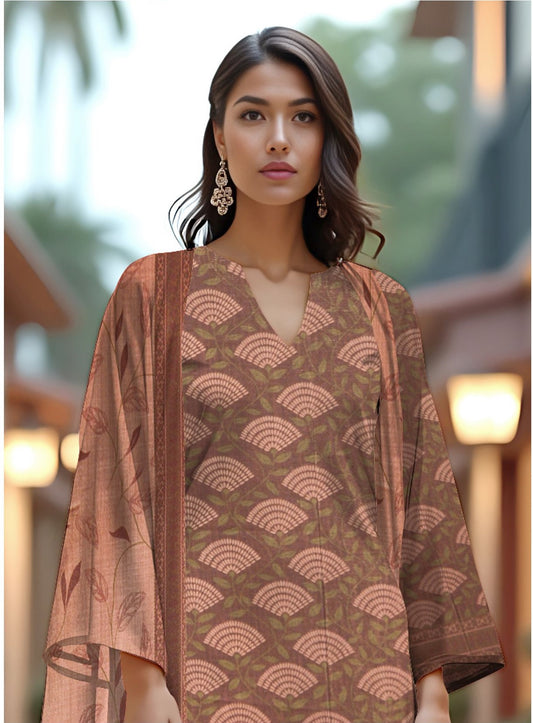 Khd-008- Khadar Suit | 3 Piece