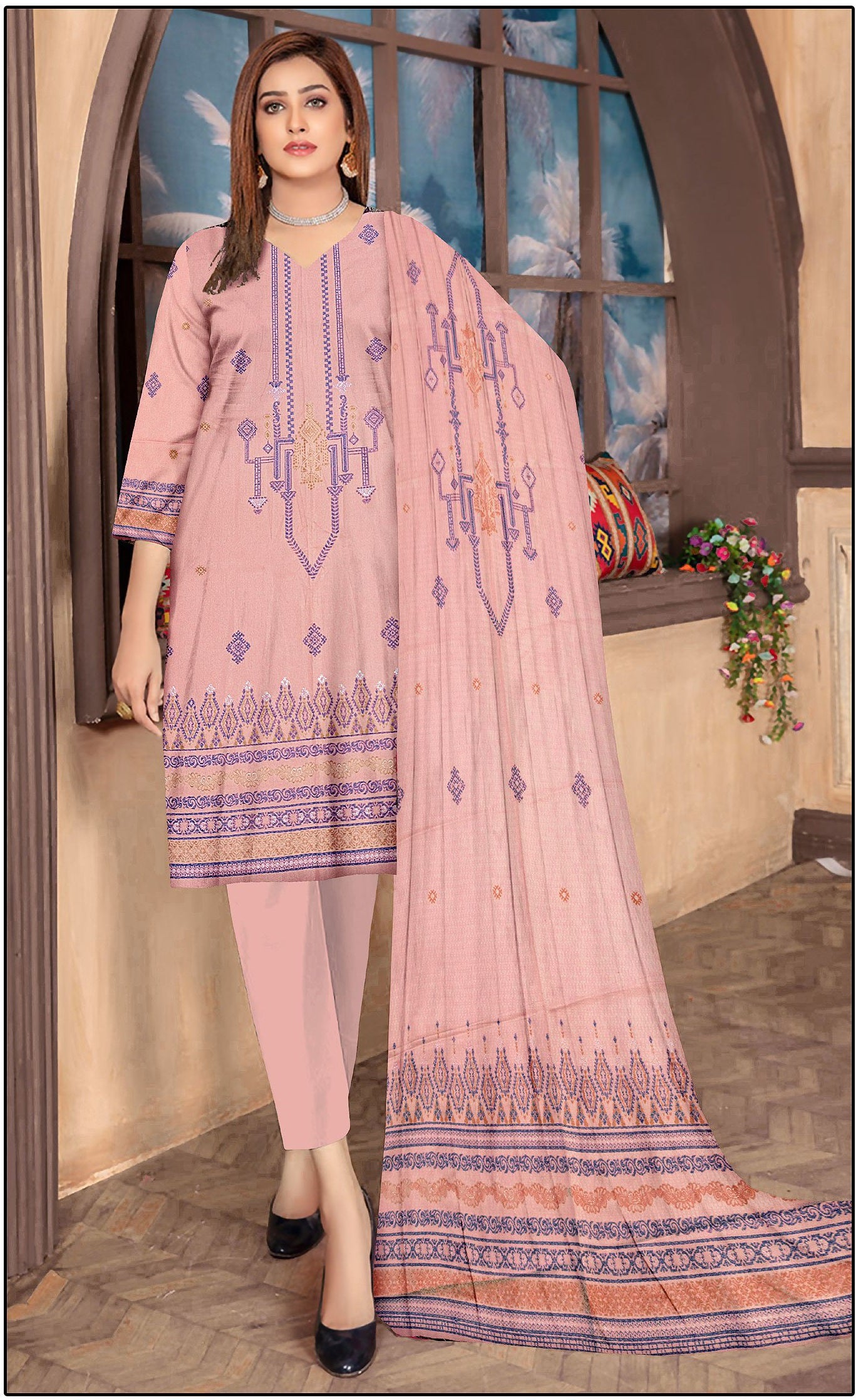 Krd-010- Karandi Barosha | 3 Piece suits