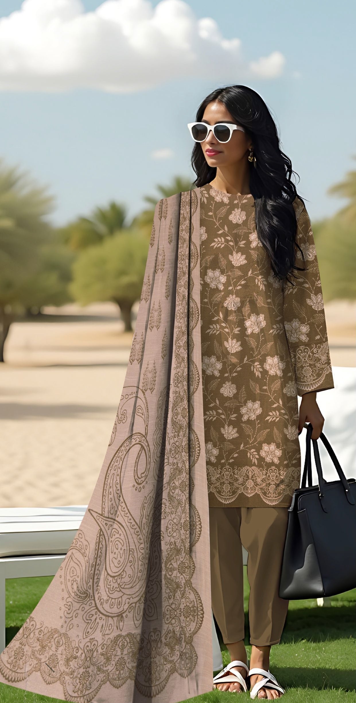 Khd-003- Khadar Suit | 3 Piece