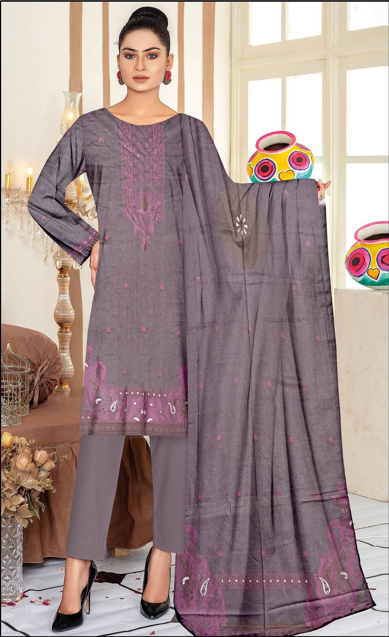 Krd-011- Karandi Barosha | 3 Piece suits