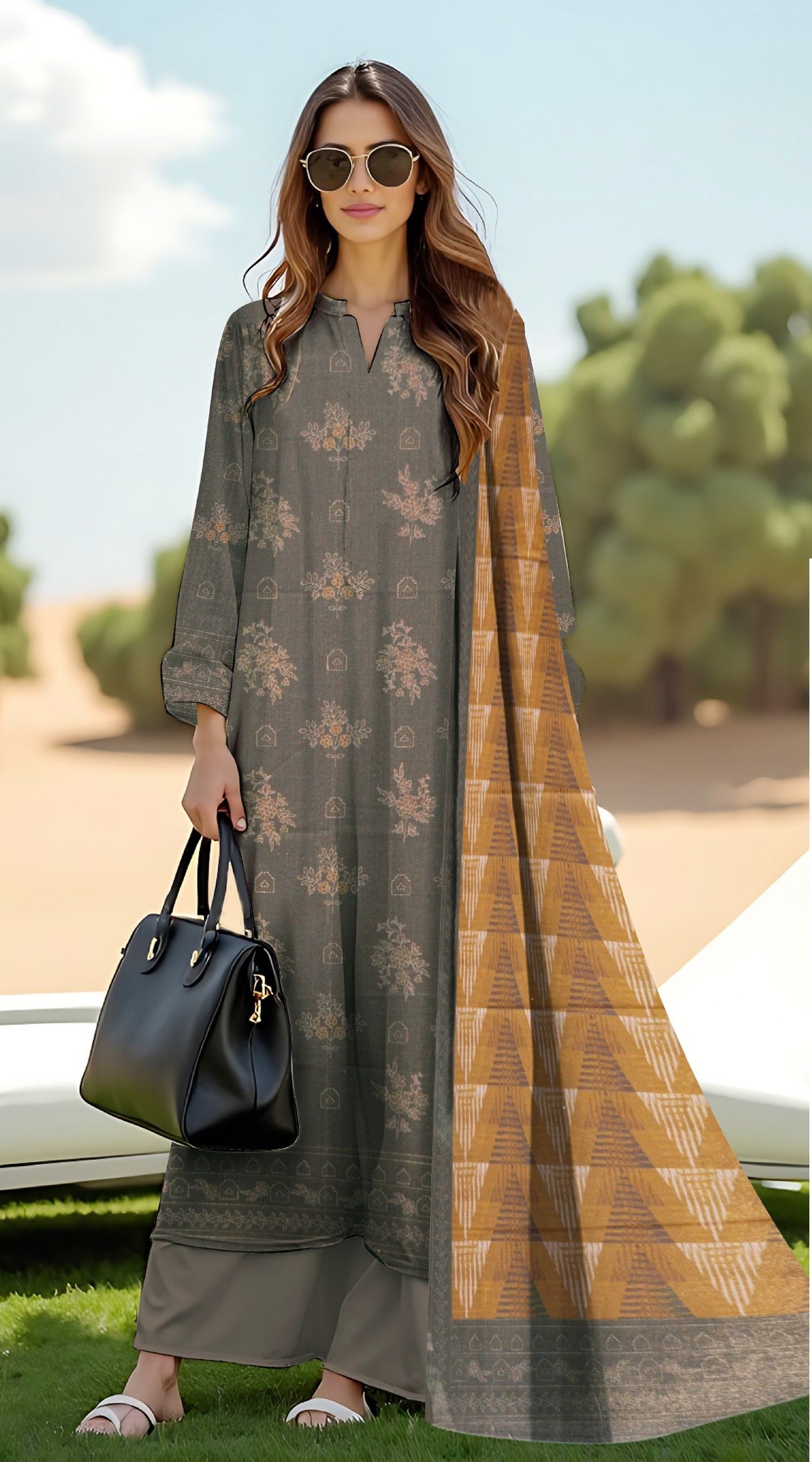 Khd-004- Women Khadar Suit | 3 Piece