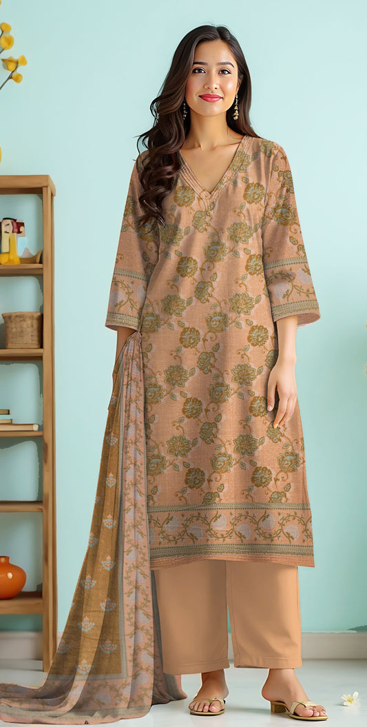 Khd-009- Women Khadar Suit | 3 Piece
