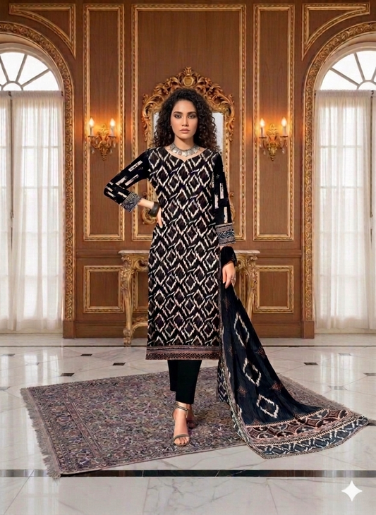 Hoor by HarbonStone | 3-Piece Premium Printed Lawn - Unstitched