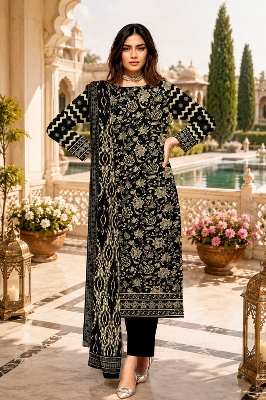 Hoor by HarbonStone | 3-Piece Premium Printed Lawn - Unstitched