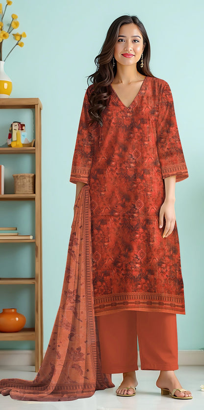 Khd-007- Women Khadar Suit | 3 Piece