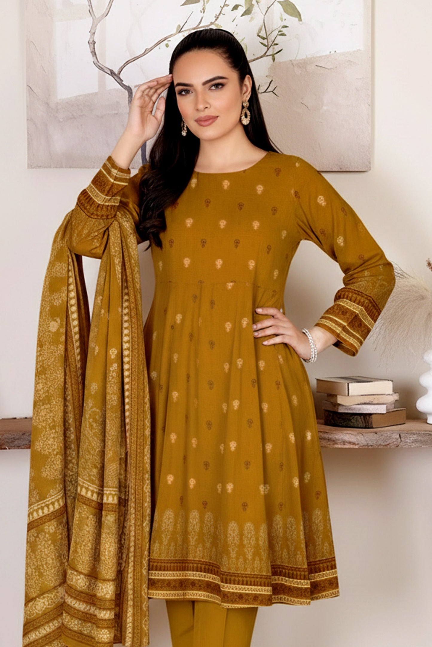 Lwn-004 - Lawn  Baanadora  | 3 Piece suits