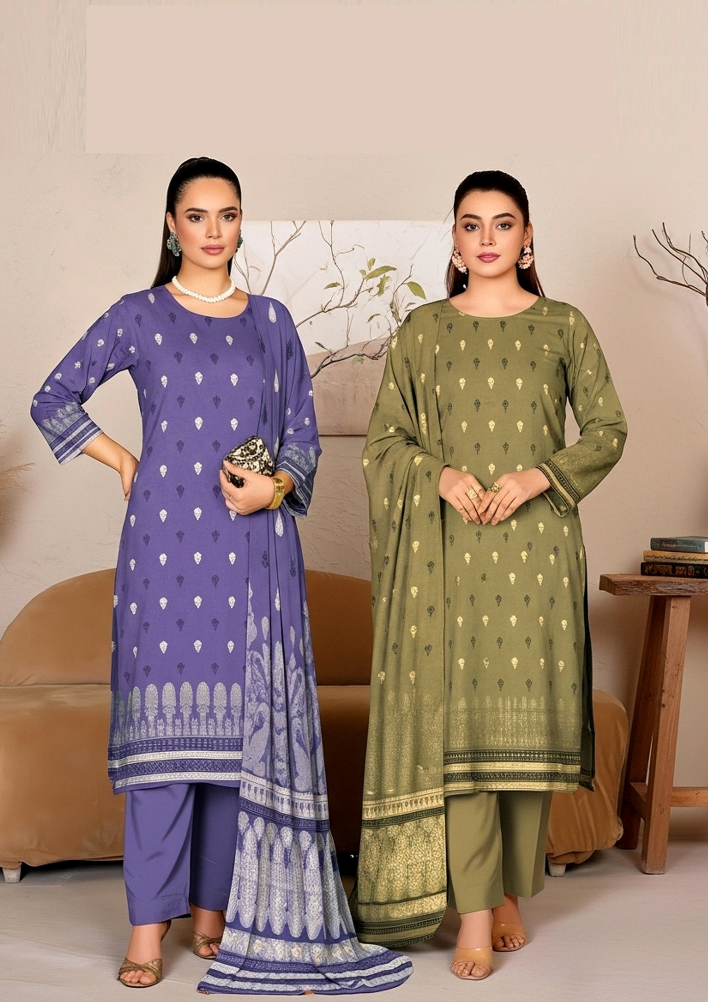 Lwn-001- Lawn  Baanadora  | 3 Piece suits