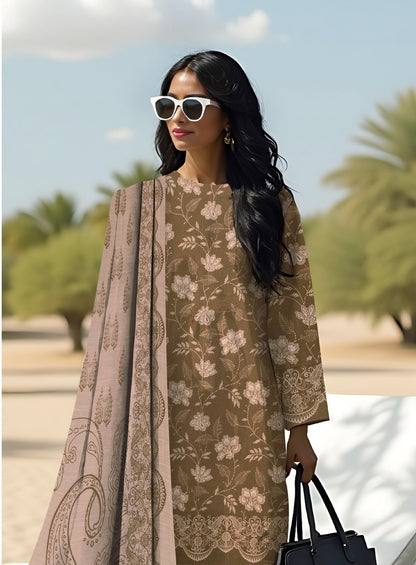 Khd-003- Khadar Suit | 3 Piece