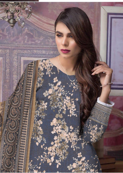 Khd-013- Khadar Suit | 3 Piece