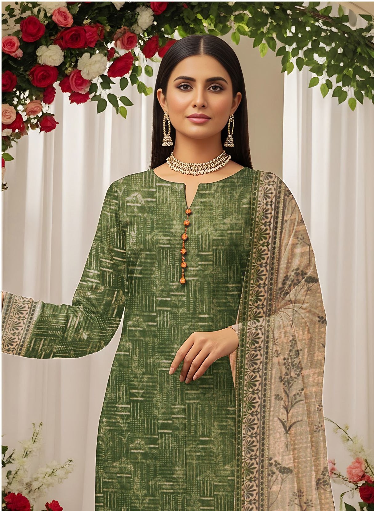 Khd-011- Women Khadar Suit | 3 Piece