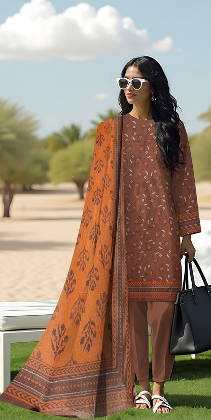 Khd-005- Khadar Suit | 3 Piece