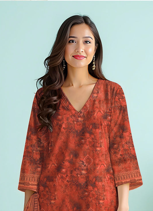 Khd-007- Women Khadar Suit | 3 Piece