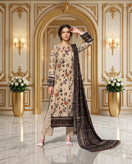 Hoor by HarbonStone | 3-Piece Premium Printed Lawn - Unstitched