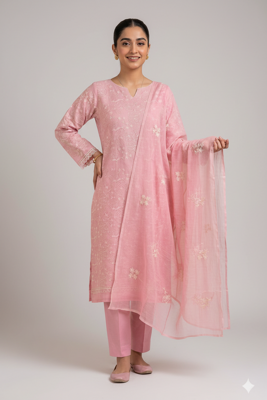 Harbonstone: Luxury Embroidered Summer Collection | 3-Piece Unstitched